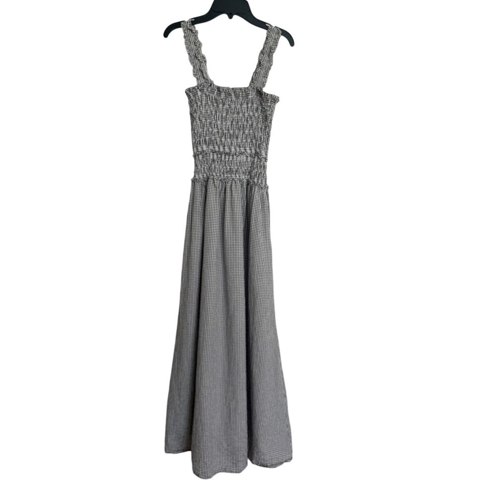 Hill House Home The Azalea Maxi Nap Dress - Chocolate Gingham Size XS - Picture 6 of 6